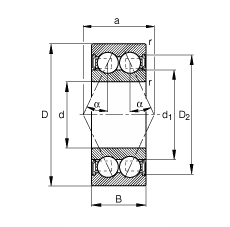 ǽ|S 3215-B-2RSR-TVH, (j) DIN 628-3 (bio)(zhn)Ҫߴɂ(c)ܷ⣬|  = 25