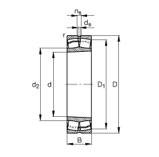 {(dio)ĝLS 22226-E1-K, (j) DIN 635-2 (bio)(zhn)Ҫߴ, FF 1:12